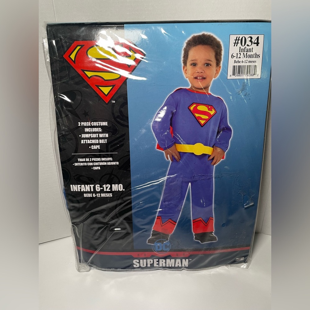 Brand New Infant (6-12 Months) Superman Costume